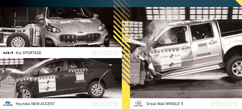 Nuevos resultados de Latin NCAP: Cero estrellas para Sportage, nuevo Accent y Wingle 5